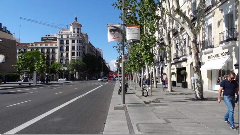 Calle Serrano de Madrid