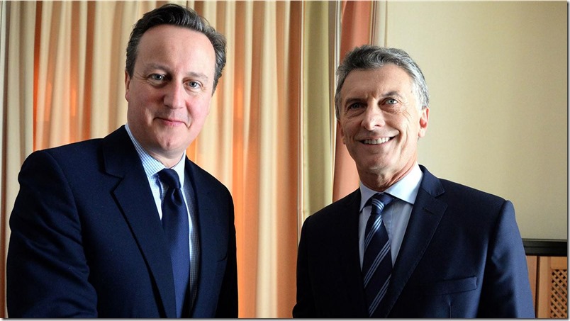 Cameron y Macri - Foto de AFP