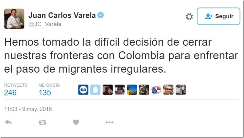 Juan Carlos Varela en Twitter - 1
