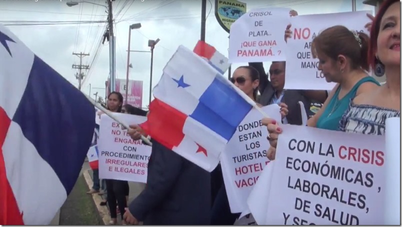 Protesta contra extranjeros en Panamá